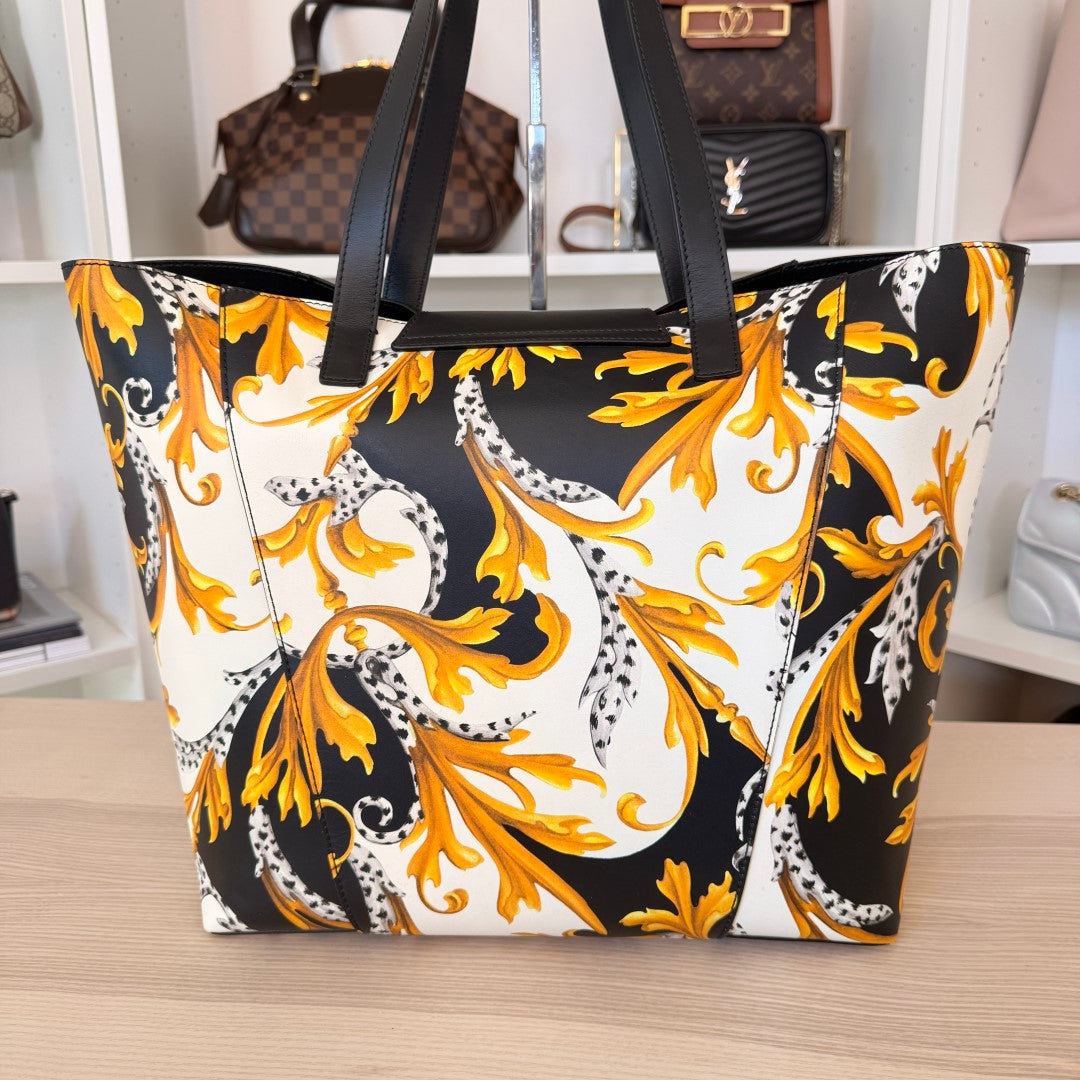 Versace Baroque Leather Tote