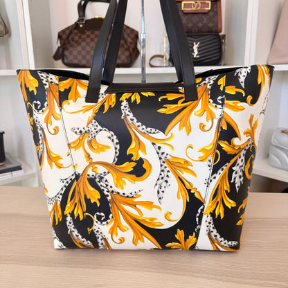 Versace Baroque Leather Tote