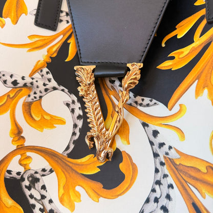 Versace Baroque Leather Tote