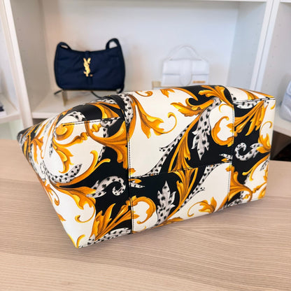 Versace Baroque Leather Tote