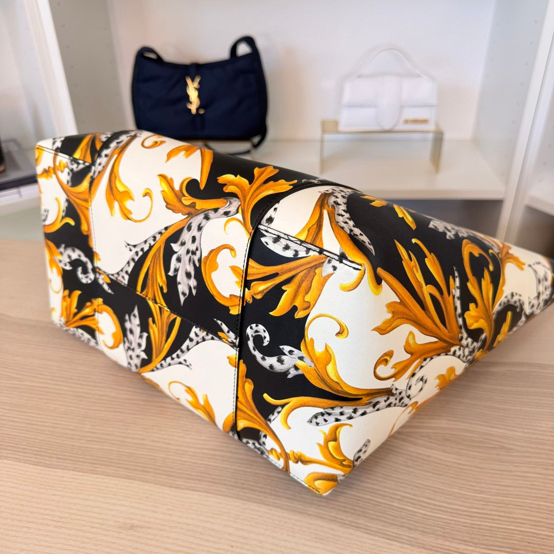 Versace Baroque Leather Tote