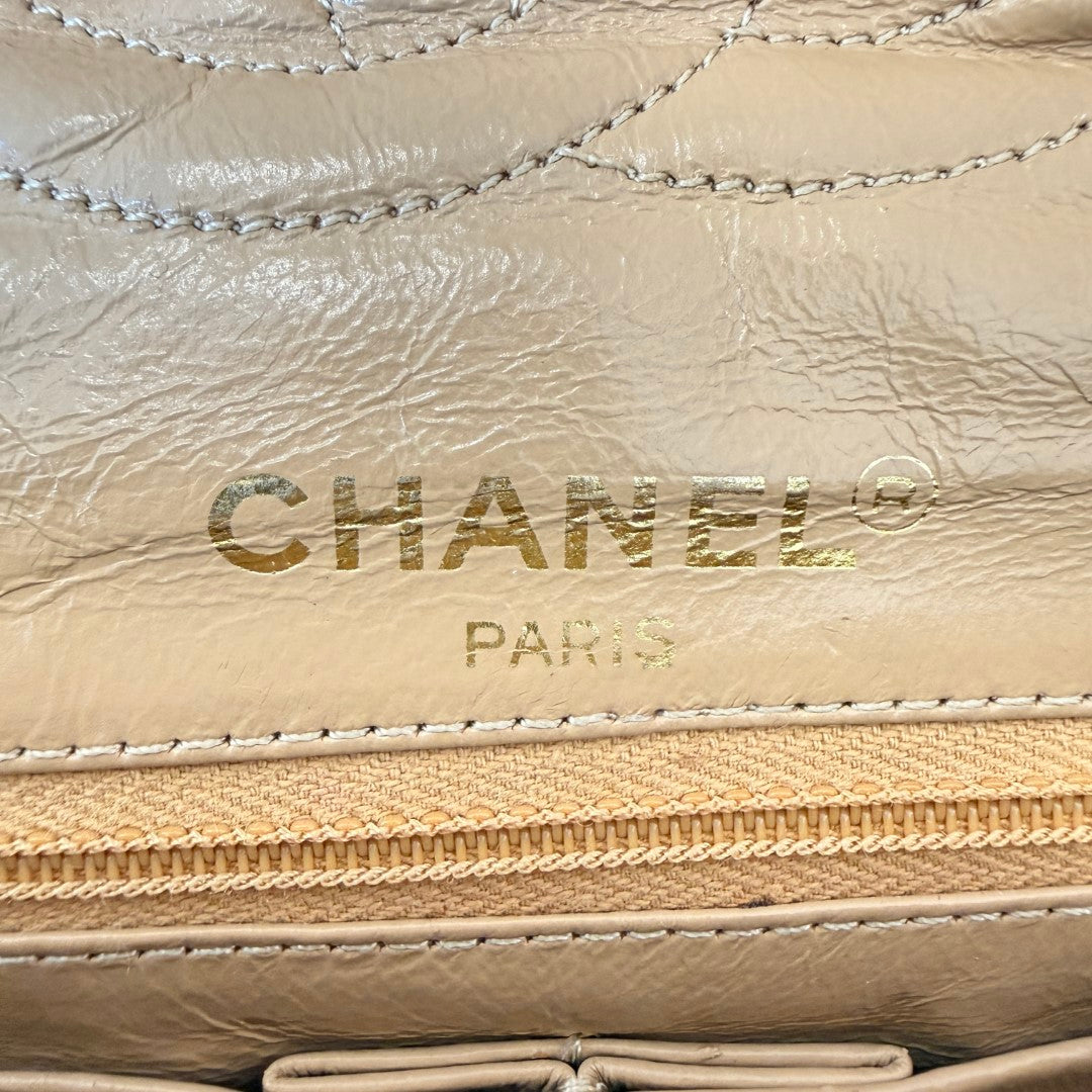 Chanel Lambskin Double Flap Vintage 1988 24K Gold Brown