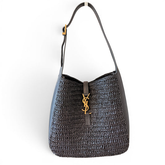 Saint Laurent Small Le 5 A 7 Hobo Bag Nero