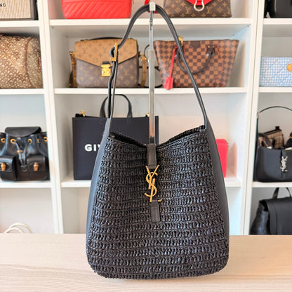 Saint Laurent Small Le 5 A 7 Hobo Bag Nero