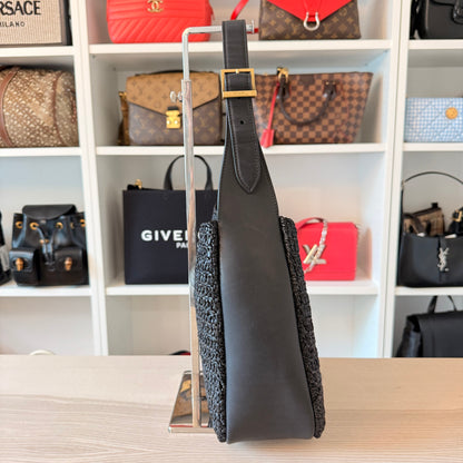 Saint Laurent Small Le 5 A 7 Hobo Bag Nero