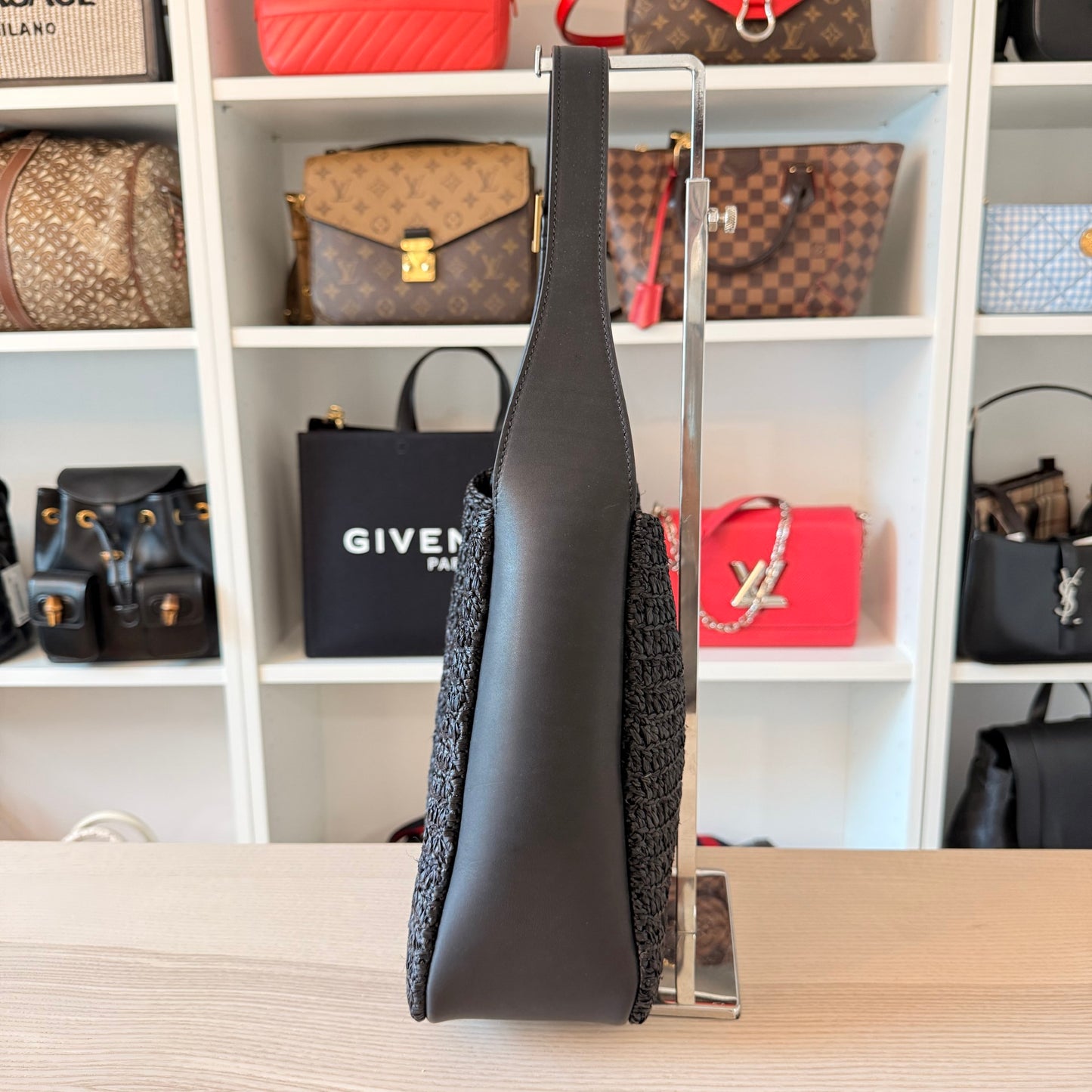 Saint Laurent Small Le 5 A 7 Hobo Bag Nero