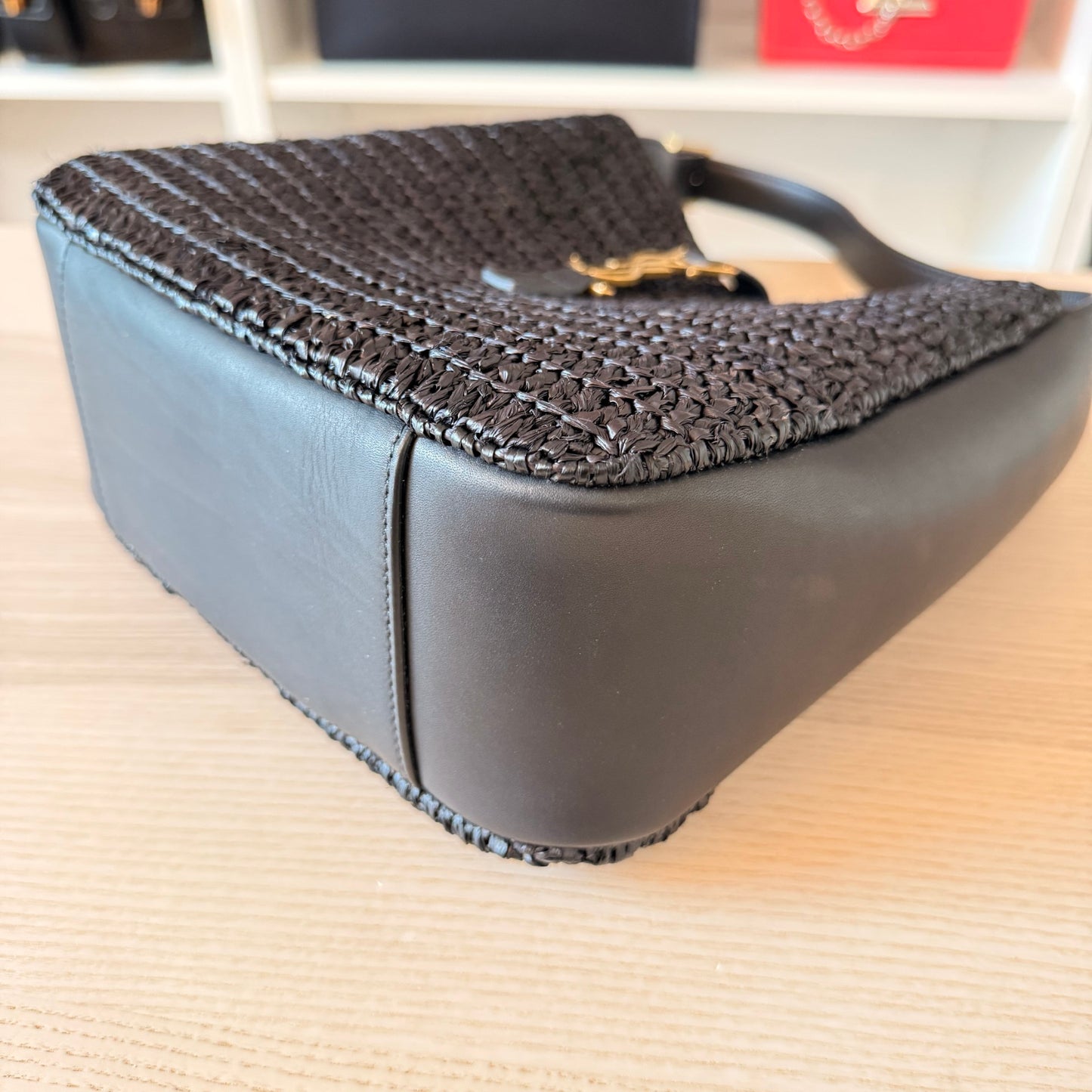 Saint Laurent Small Le 5 A 7 Hobo Bag Nero