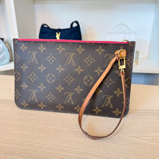 Louis Vuitton Monogram Neverfull MM GM Pochette Pivoine
