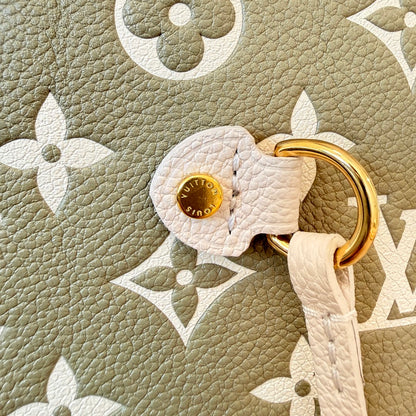 Louis Vuitton Empreinte Monogram Spring In The City Neverfull MM Kaki Beige Cream