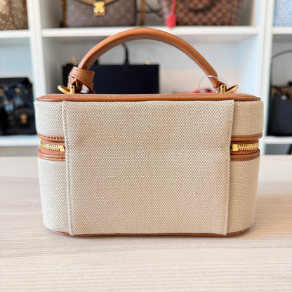 Saint Laurent Vanity Bag with Strap Desert Dust