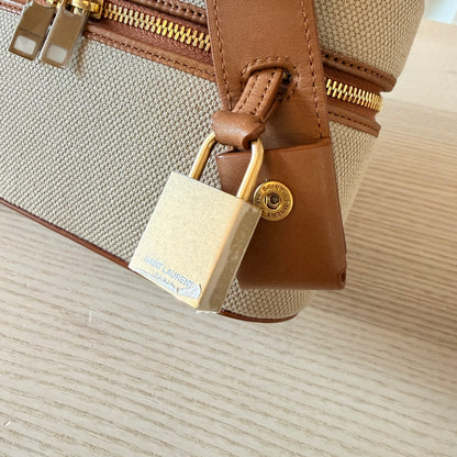 Saint Laurent Vanity Bag with Strap Desert Dust