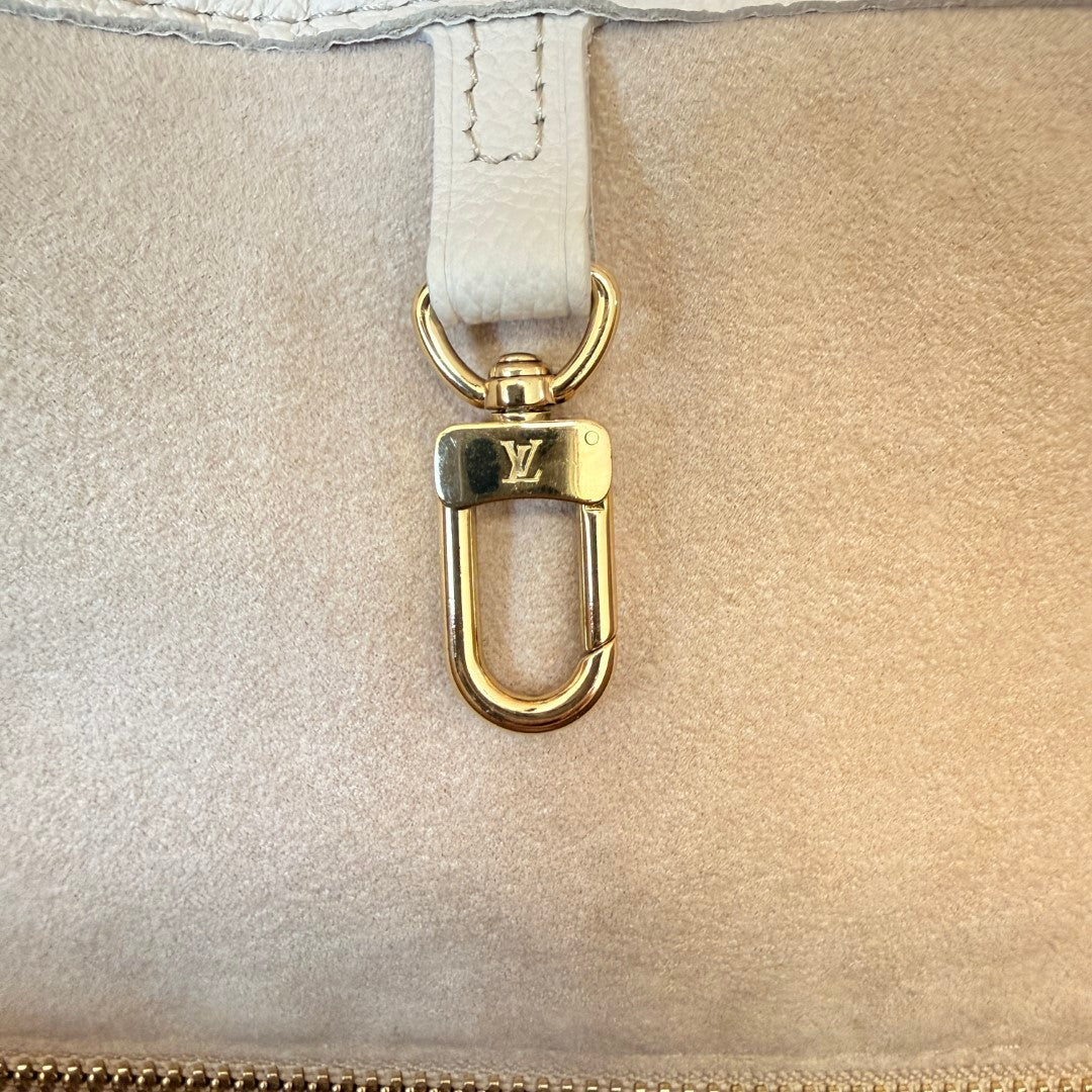 Louis Vuitton Empreinte Monogram Spring In The City Neverfull MM Kaki Beige Cream