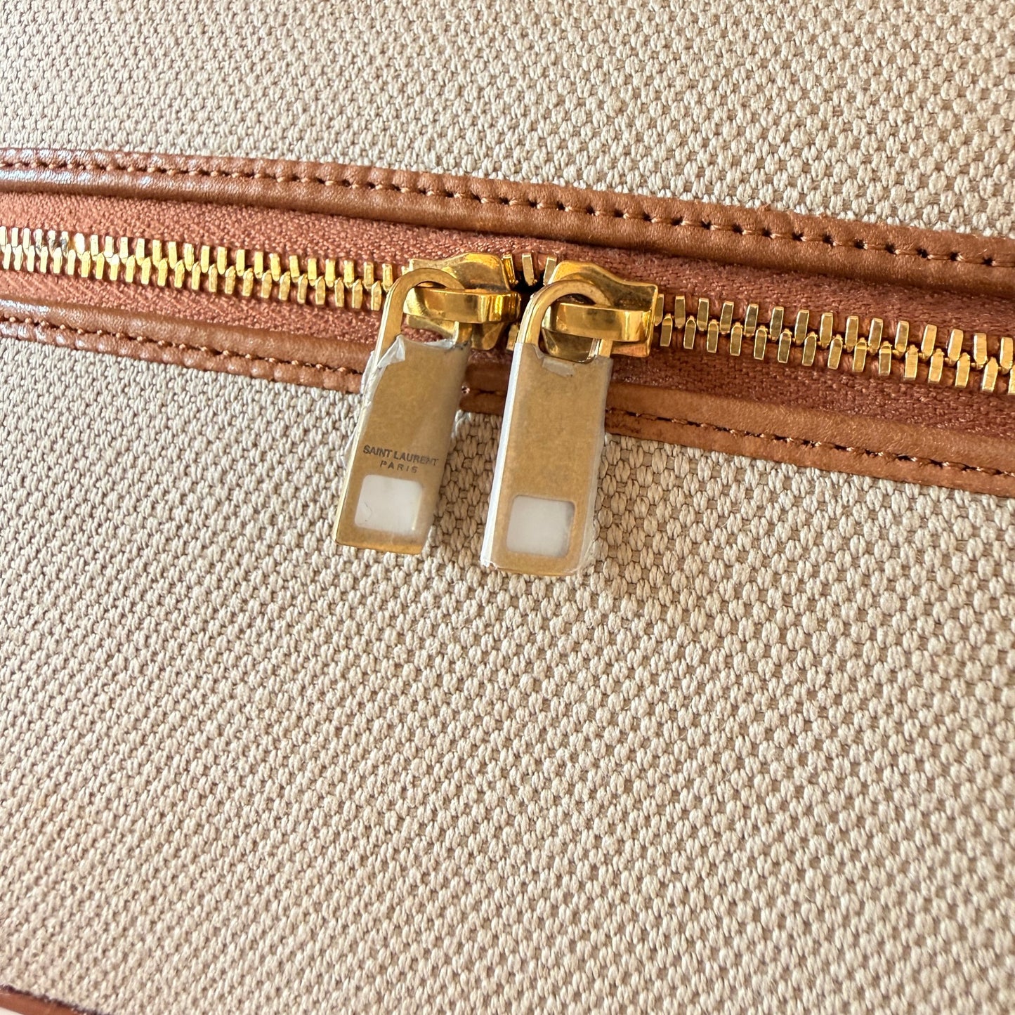 Saint Laurent Vanity Bag with Strap Desert Dust