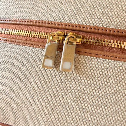 Saint Laurent Vanity Bag with Strap Desert Dust