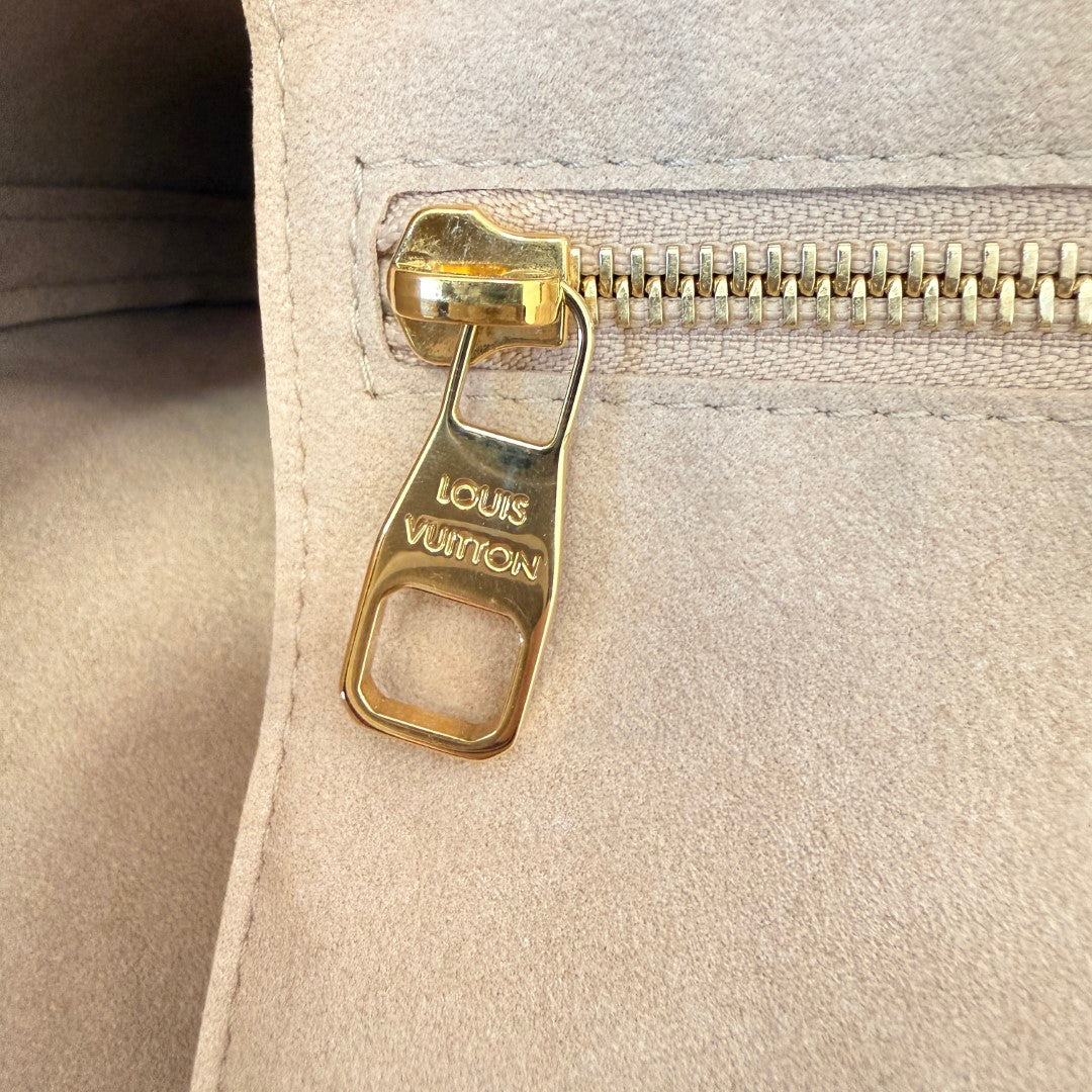 Louis Vuitton Empreinte Monogram Spring In The City Neverfull MM Kaki Beige Cream