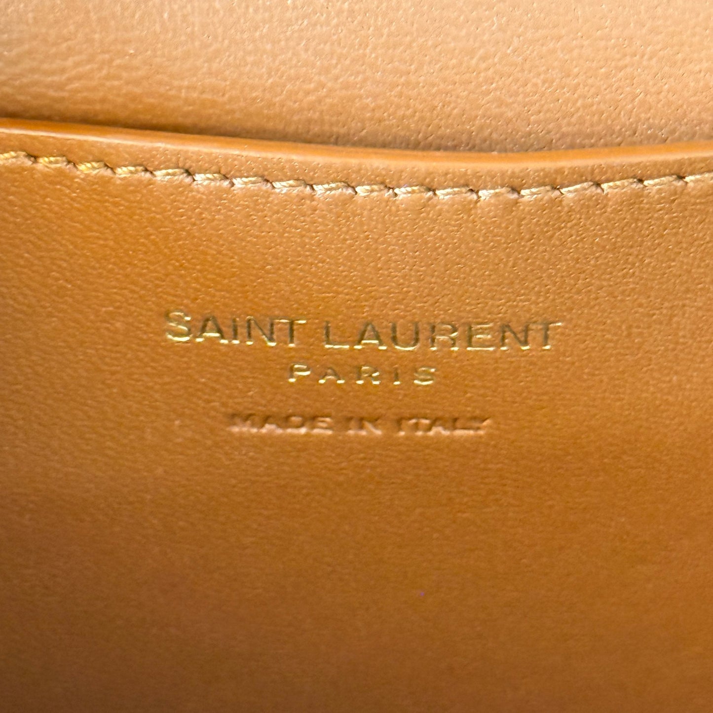 Saint Laurent Vanity Bag with Strap Desert Dust