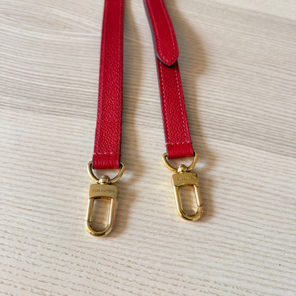 Louis Vuitton Monogram Pochette Metis Empreinte Leather Red