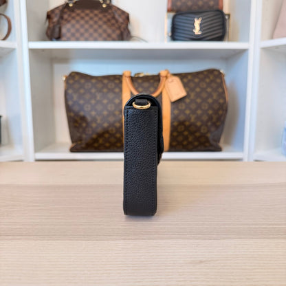 Louis Vuitton Monogram Empreinte Pochette Felicie Leather Black