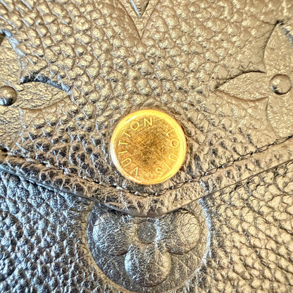 Louis Vuitton Monogram Empreinte Pochette Felicie Leather Black