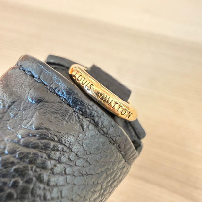 Louis Vuitton Monogram Empreinte Pochette Felicie Leather Black