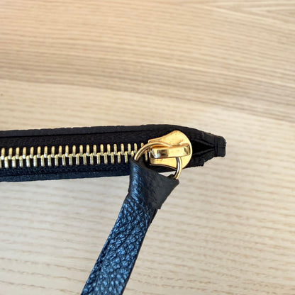 Louis Vuitton Monogram Empreinte Pochette Felicie Leather Black