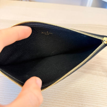 Louis Vuitton Monogram Empreinte Pochette Felicie Leather Black