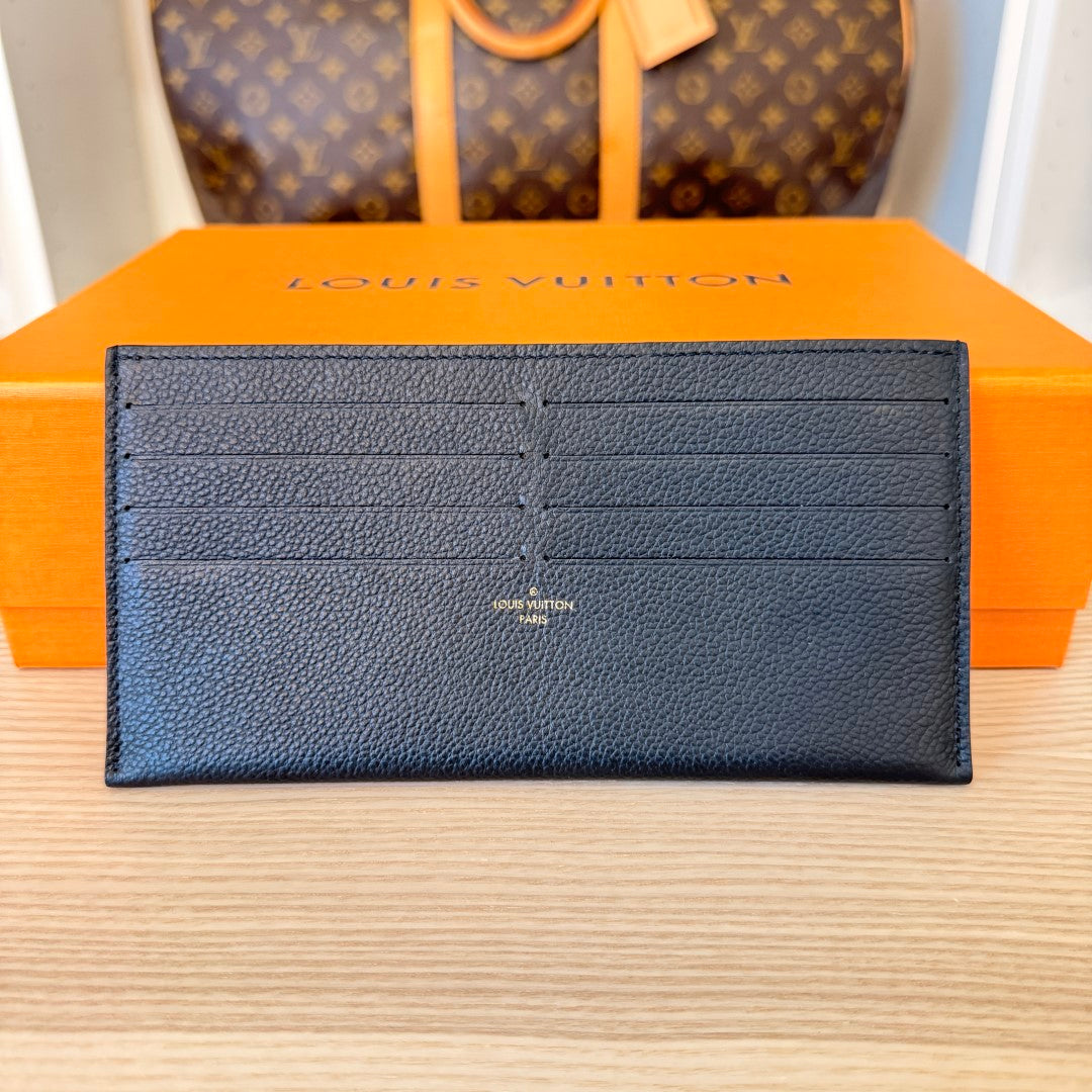 Louis Vuitton Monogram Empreinte Pochette Felicie Leather Black