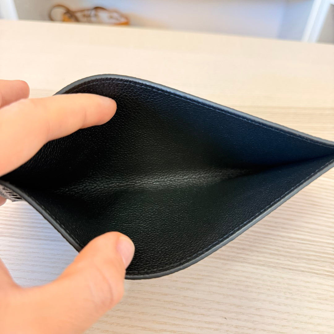 Louis Vuitton Monogram Empreinte Pochette Felicie Leather Black