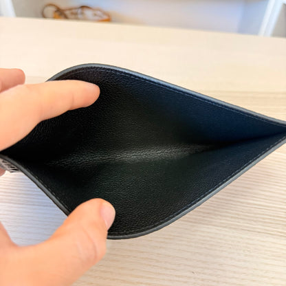 Louis Vuitton Monogram Empreinte Pochette Felicie Leather Black