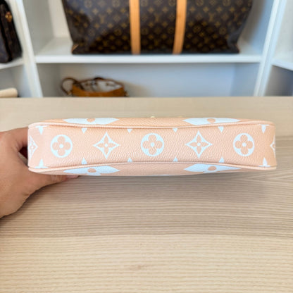 Louis Vuitton Monogram Giant By The Pool Multi Pochette Accessories Brume Large Pouch