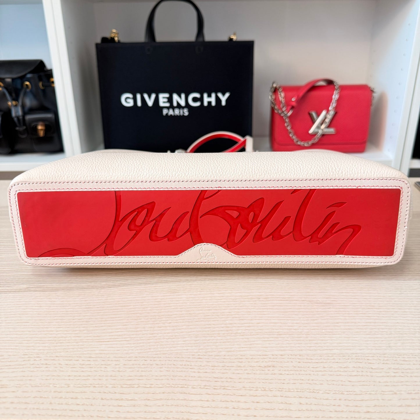 Christian Louboutin Cabata North South Zipped Tote Milk