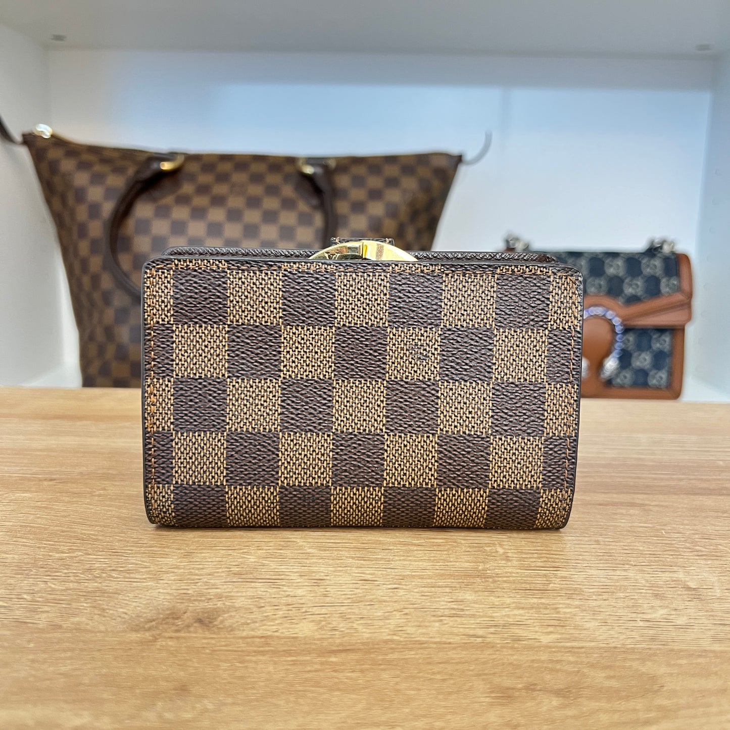 Louis Vuitton Damier Ebene French Purse Wallet