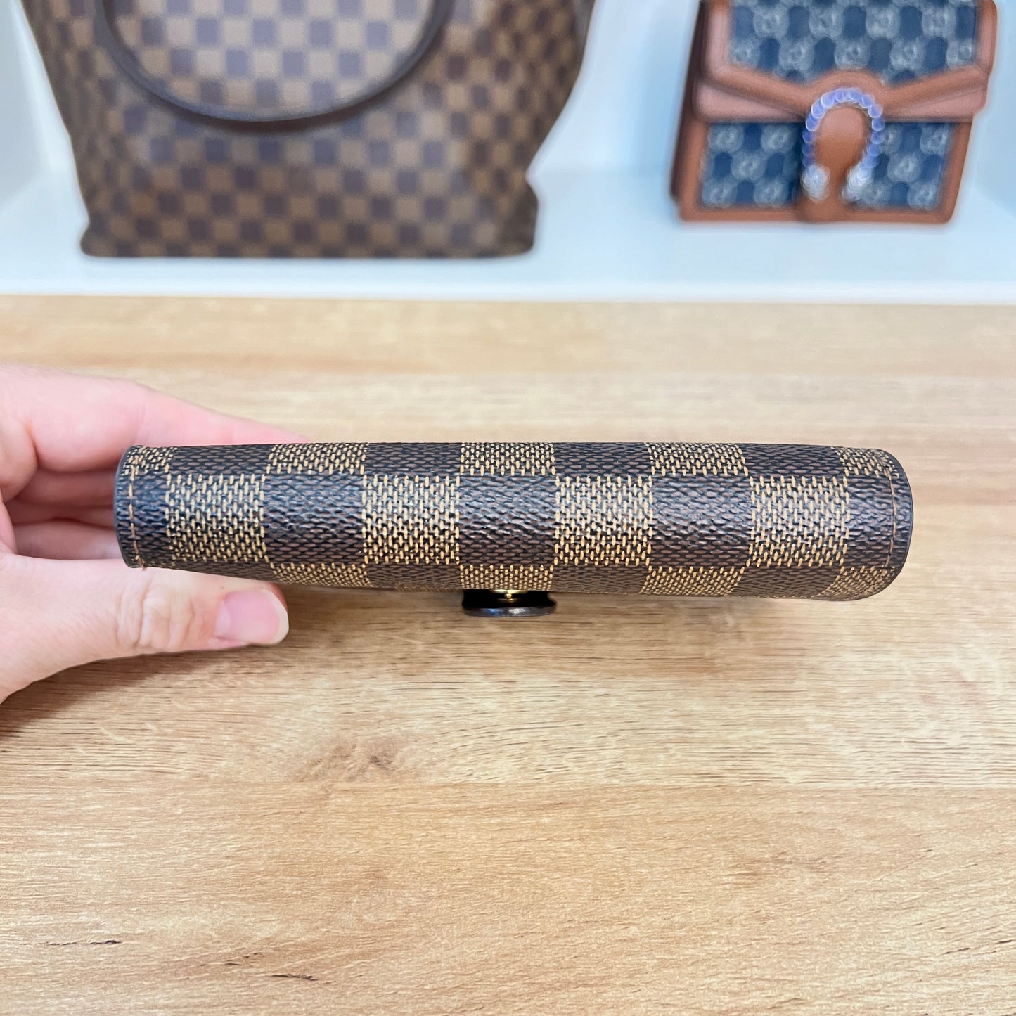 Louis Vuitton Damier Ebene French Purse Wallet