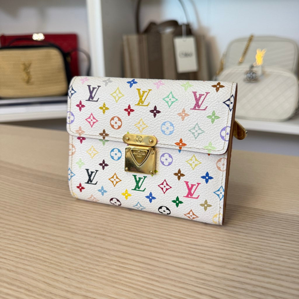 Louis Vuitton Monogram Multicolor Koala Wallet White