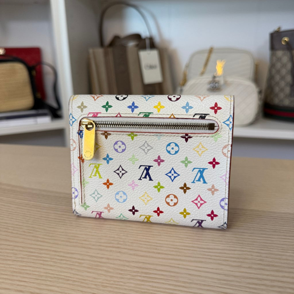 Louis Vuitton Monogram Multicolor Koala Wallet White