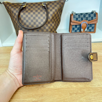 Louis Vuitton Damier Ebene French Purse Wallet