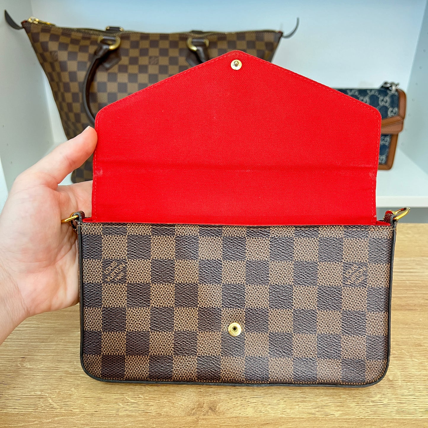 Louis Vuitton Damier Ebene Pochette Felicie