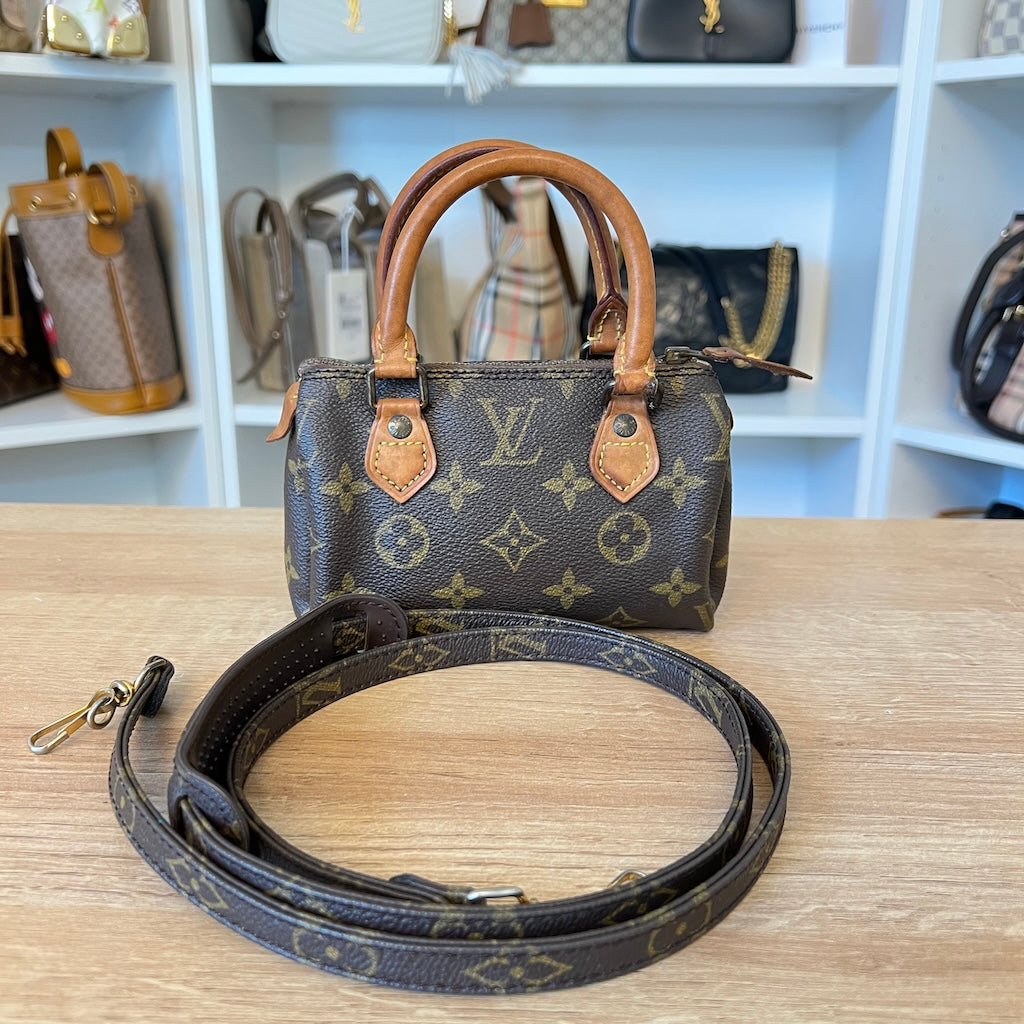 Louis Vuitton Monogram Mini Speedy HL with Strap