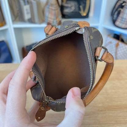 Louis Vuitton Monogram Mini Speedy HL with Strap