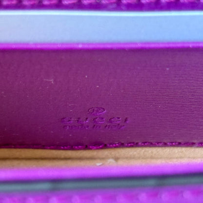 Gucci Horsebit 1955 Super Mini Shoulder Bag Purple