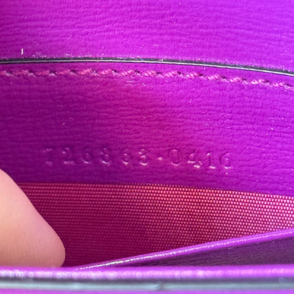 Gucci Horsebit 1955 Super Mini Shoulder Bag Purple