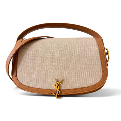 Saint Laurent (YSL) Voltaire Shoulder Bag Brown Leather