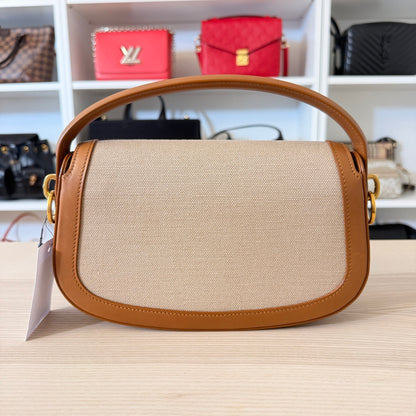 Saint Laurent (YSL) Voltaire Shoulder Bag Brown Leather