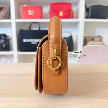 Saint Laurent (YSL) Voltaire Shoulder Bag Brown Leather