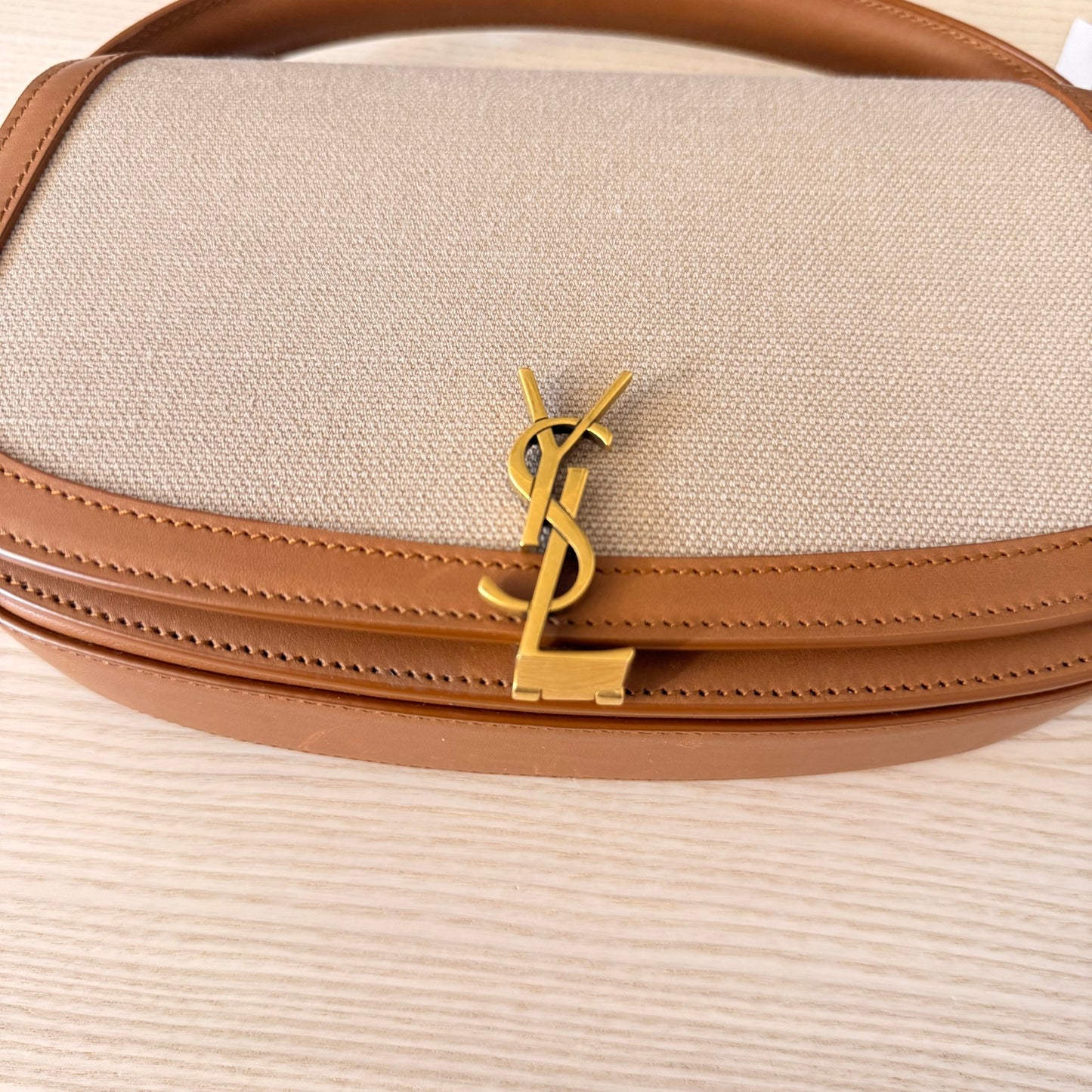 Saint Laurent (YSL) Voltaire Shoulder Bag Brown Leather