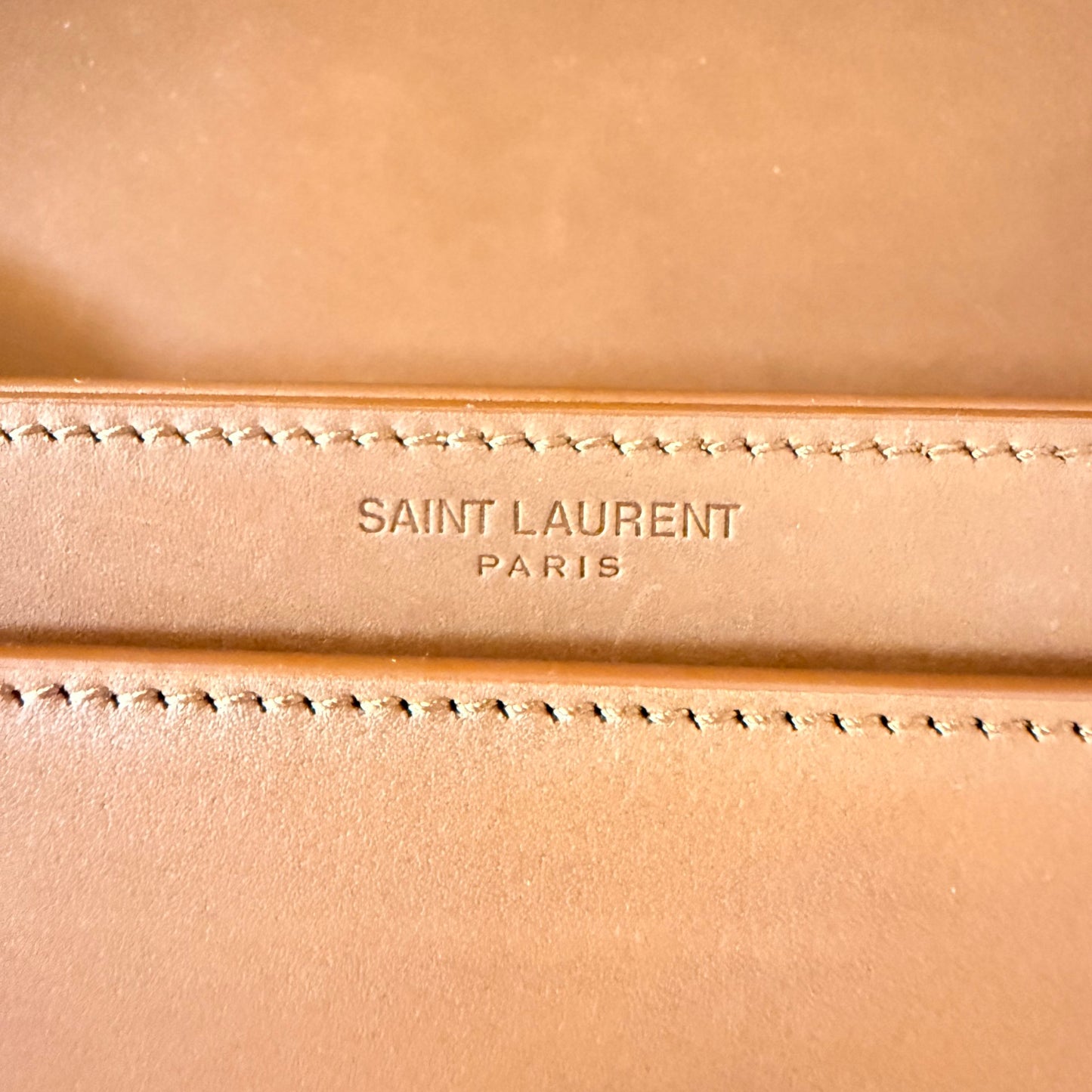 Saint Laurent (YSL) Voltaire Shoulder Bag Brown Leather
