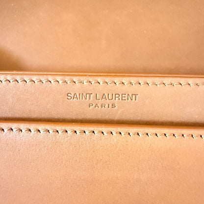 Saint Laurent (YSL) Voltaire Shoulder Bag Brown Leather