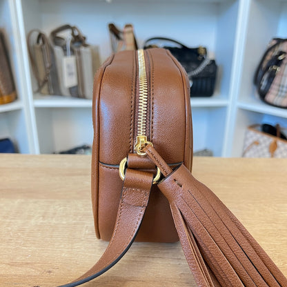 Gucci Calfskin Small Blondie Shoulder Bag Tan