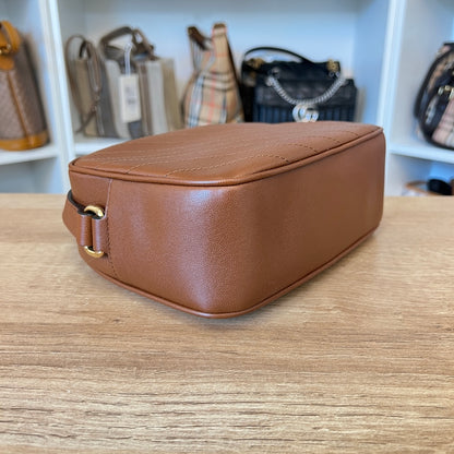 Gucci Calfskin Small Blondie Shoulder Bag Tan