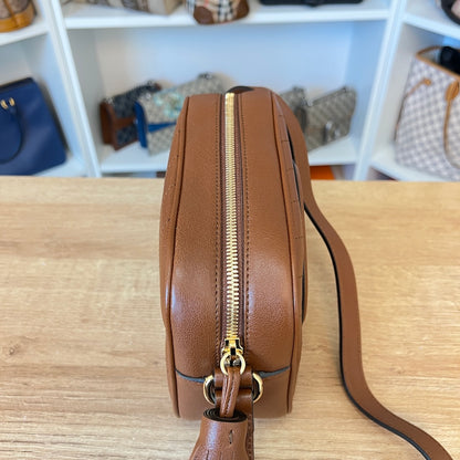 Gucci Calfskin Small Blondie Shoulder Bag Tan